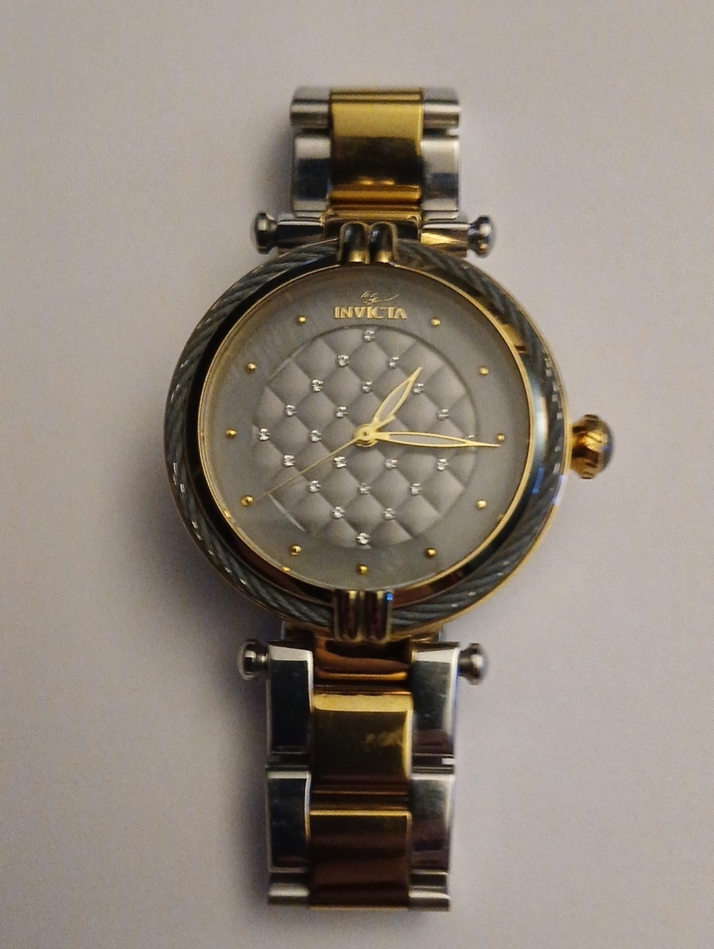 Invicta Lady 28936 Bolt Quartz 3 Hand Gunmetal Dial Watch